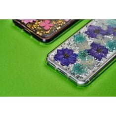 Puro PURO Glam Hippie Chic Cover - obal na iPhone XR (pravé okvetné lístky zelený)