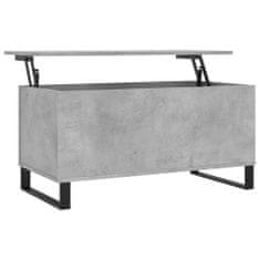 Petromila vidaXL Konferenčný stolík betónovosivý 90x44,5x45 cm spracované drevo