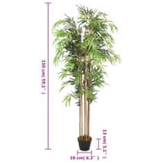 Petromila vidaXL Umelý bambusový strom 1095 listov 180 cm zelený
