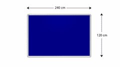 Allboards Allboards, textilní nástěnka 240x120 cm (modrá),TF2412N
