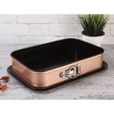 Berlingerhaus Forma s nepriľnavým povrchom 2v1 Rosegold Metallic Line 39x27x7, 5cm BH-6474