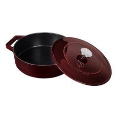 Berlingerhaus Pekáč liatinový s pokrievkou 26 cm Burgundy Line BH-6498