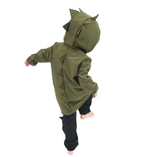 MOONRISE Fashion Detská softshell dino bunda - khaki