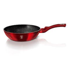 Berlingerhaus Panvica WOK s mramorovým povrchom 30 cm Burgundy Metallic Line