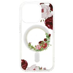 MG Flower MagSafe kryt na iPhone 14, red flower