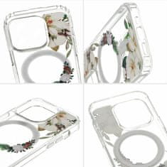 MG Flower MagSafe kryt na iPhone 13, white flower