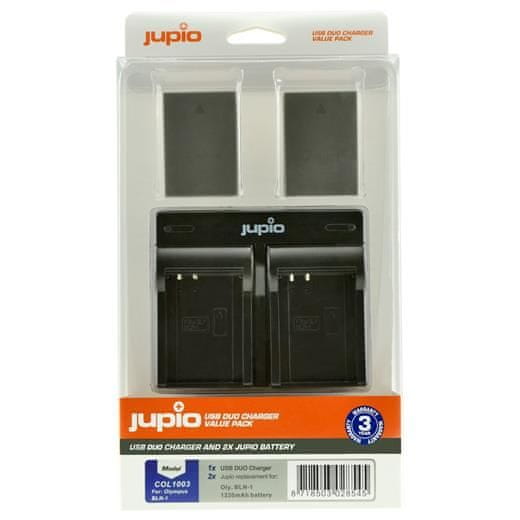 Jupio Set 2x BLN-1 (BLN1) 1220 mAh + USB duálna nabíjačka