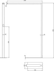 Light Impressions Deko-Light stojacie svietidlo, Office Three Standard, Motion, 80 W, DIM, 4000 K, 220-240V 10100 lm 1240 mm strieborná 342229