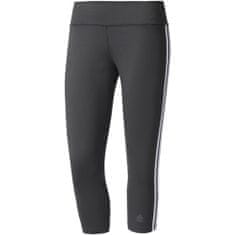 Adidas Nohavice výcvik grafit 152 - 157 cm/XS Designed 2 Move 3STRIPES Tights 34 W