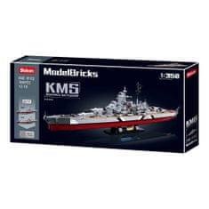 Sluban ModelBricks M38-B1102 Bitevní loď Bismarck 2v1