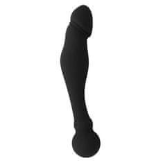 BLACK&SILVER Black and Silver Karl (Black), silikónové dildo gspot