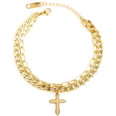 IZMAEL Náramok Gold Cross-Zlatá KP28710