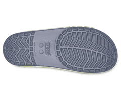 Crocs Bayaband Slides pre mužov, 45-46 EU, M11, Šlapky, Sandále, Papuče, Charcoal/Volt Green, Sivá, 205392-0A3