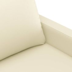 Petromila vidaXL 2-dielna sedacia súprava s vankúšmi krémová umelá koža