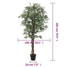 Petromila vidaXL Umelý javorový strom 672 listov 180 cm zelený