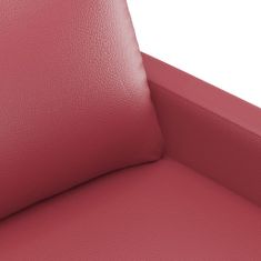 Petromila vidaXL 2-dielna sedacia súprava s vankúšmi vínovočervená umelá koža