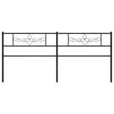Vidaxl Kovové čelo postele čierne 193 cm
