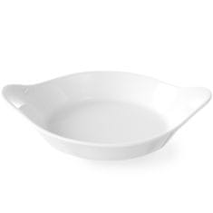 shumee Okrúhla zapekacia misa s rúčkami 185x152mm krémový porcelán - Hendi 785904