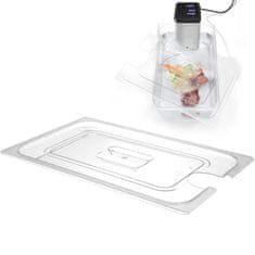 shumee Polykarbonátové veko s výrezom pre Sous-Vide pre nádoby GN 1/2 - Hendi 864234