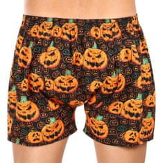 Styx Pánske trenírky art klasická guma nadrozmer Halloween tekvica (E1755) - veľkosť 4XL