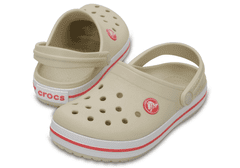 Crocs Crocband Clogs pre deti, 33-34 EU, J2, Dreváky, Šlapky, Papuče, Stucco/Melon, Béžová, 204537-1AS