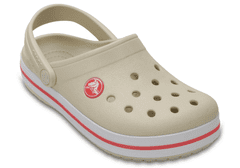 Crocs Crocband Clogs pre deti, 33-34 EU, J2, Dreváky, Šlapky, Papuče, Stucco/Melon, Béžová, 204537-1AS