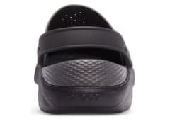 Crocs LiteRide Clogs pre mužov, 45-46 EU, M11, Dreváky, Šlapky, Papuče, Black/Slate Grey, Čierna, 204592-0DD