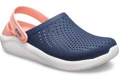 Crocs LiteRide Clogs Unisex, 37-38 EU, M5W7, Dreváky, Šlapky, Papuče, Marine/Melon, Modrá, 204592-4JG