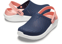 Crocs LiteRide Clogs Unisex, 37-38 EU, M5W7, Dreváky, Šlapky, Papuče, Marine/Melon, Modrá, 204592-4JG