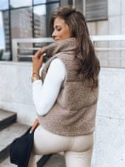 Dstreet Dámska vesta BeeWarm camel XL