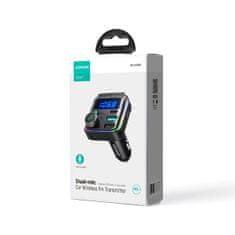 Joyroom JR-CCB01 Bluetooth FM Transmitter autonabíjačka 2x USB / USB-C 48W, čierna