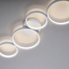 PAUL NEUHAUS PAUL NEUHAUS LED stropné svietidlo biele kruhové 3 krokové stmievač moderné do interiéru krokovo stmievateľné 3000K PN 6183-16