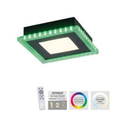 PAUL NEUHAUS LEUCHTEN DIREKT aj s JUST LIGHT LED stropné svietidlo čierne RGB, CCT stmievateľné s diaľkovým ovládaním 2700-5000K LD 14510-18