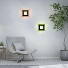 PAUL NEUHAUS LEUCHTEN DIREKT aj s JUST LIGHT LED stropné svietidlo čierne RGB, CCT stmievateľné s diaľkovým ovládaním 2700-5000K LD 14510-18