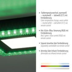 PAUL NEUHAUS LEUCHTEN DIREKT aj s JUST LIGHT LED stropné svietidlo čierne RGB, CCT stmievateľné s diaľkovým ovládaním 2700-5000K LD 14510-18