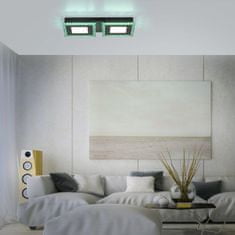 PAUL NEUHAUS LEUCHTEN DIREKT aj s JUST LIGHT LED stropné svietidlo čierne RGB, CCT stmievateľné s diaľkovým ovládaním 2700-5000K LD 14512-18