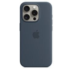 iPhone 15 Pre Silicone Case with MS - Storm Blue