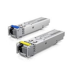 Ubiquiti UACC-OM-SM-1G-S-2 (UF-SM-1G-S) - Bidirectional Single-Mode Module, U-fiber, 1G SFP, LC, 3 km (2-pack)