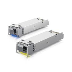 Ubiquiti UACC-OM-SM-1G-S-2 (UF-SM-1G-S) - Bidirectional Single-Mode Module, U-fiber, 1G SFP, LC, 3 km (2-pack)