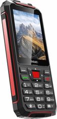 Evolveo StrongPhone W4, vodotěsný odolný Dual SIM telefon, černo-červená