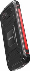 Evolveo StrongPhone W4, vodotěsný odolný Dual SIM telefon, černo-červená