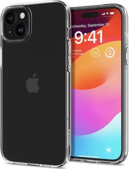 Spigen Ochranný kryt Spigen Crystal Flex pro iPhone 15 transparentní