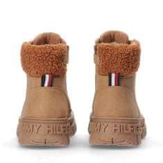 Tommy Hilfiger Obuv hnedá 35 EU Lace-up Bootie Cognac