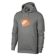 Nike Mikina sivá 173 - 177 cm/S M Nsw Hbr Hoodie Po Flc