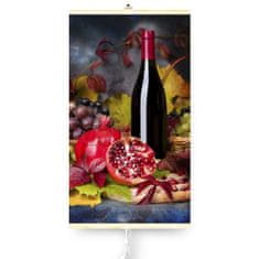 Trio Infražiarič - flexibilný vykurovací panel 430W TRIO vzor 8 víno, rozmery 100x57cm s regulátorom