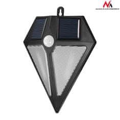 Maclean Maclean LED lampa, Solar, Nástenná, S pohybovým senzorom, 6 LED, 2x solárna, MCE168