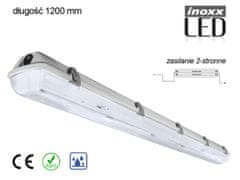 slomart Hermetické priemyselné IP65 LED svietidlo 2x120cm T8 G13 obojstranne napájané