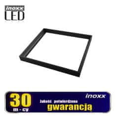 slomart LED panel 60x60 36w kazeta stropného svietidla 6000k studená + povrchová montáž čierny rám