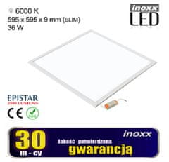 slomart LED panel 60x60 36w kazeta stropného svietidla 6000k studená + rám na povrch