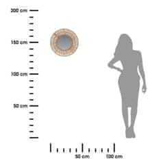 Dekorstyle Nástenné zrkadlo 45 cm prírodné
